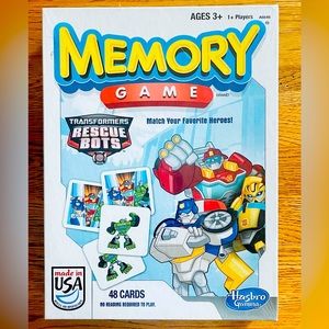 Hasbro Gaming, Transformer Rescue Bots, Memory Game, Ages 3+, 1+ Players